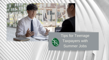 Image of teen interviewing-Tips for Teenage Taxpayers with Summer Jobs