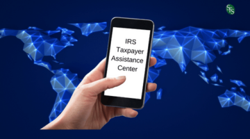 IRS Taxpayer Assistance Center- Image of digital earth- cell phone