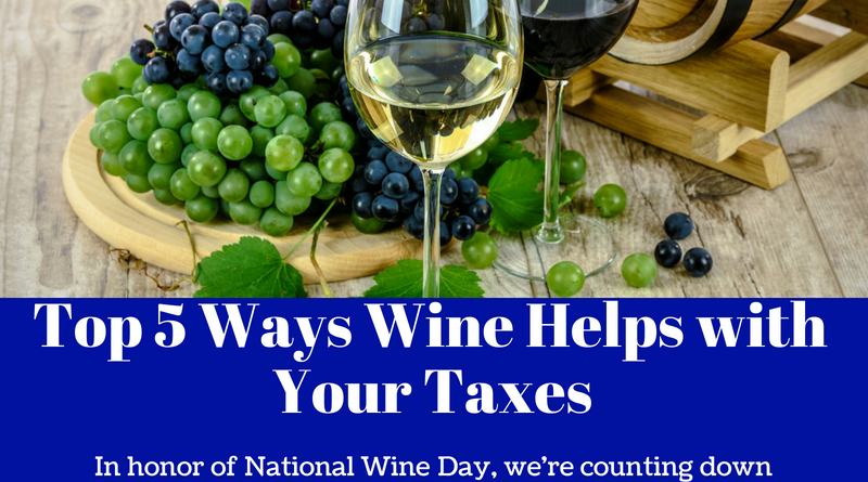 Top 5 Ways Wine Helps with Your Taxes, SFS Tax, Red Wine, White Wine, Grapes, Wine Barrels, Wooden Tables