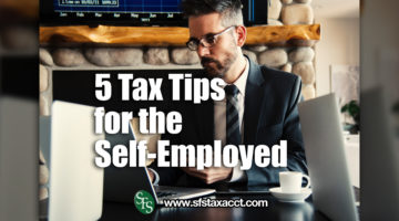 5 Tax Tips for the Self-Employed, man, sitting, typing