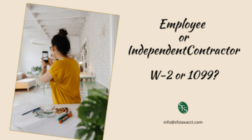 woman at desk- Employee or Independent Contrator
