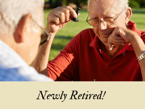 two men playing chess-Newly Retired