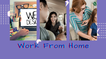 Web designer-driver-mom helping child-Working From Home Tips