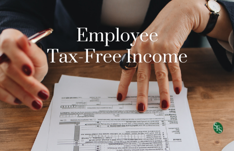 Employee Tax-Free Income -Woman with tax return