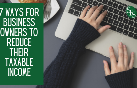 Woman on laptop- 7 Ways For Business Owners to Reduce Their Taxable Income