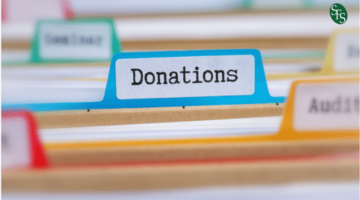 Charitable Contributions - Donations file folder tab