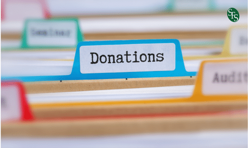 Charitable Contributions - Donations file folder tab